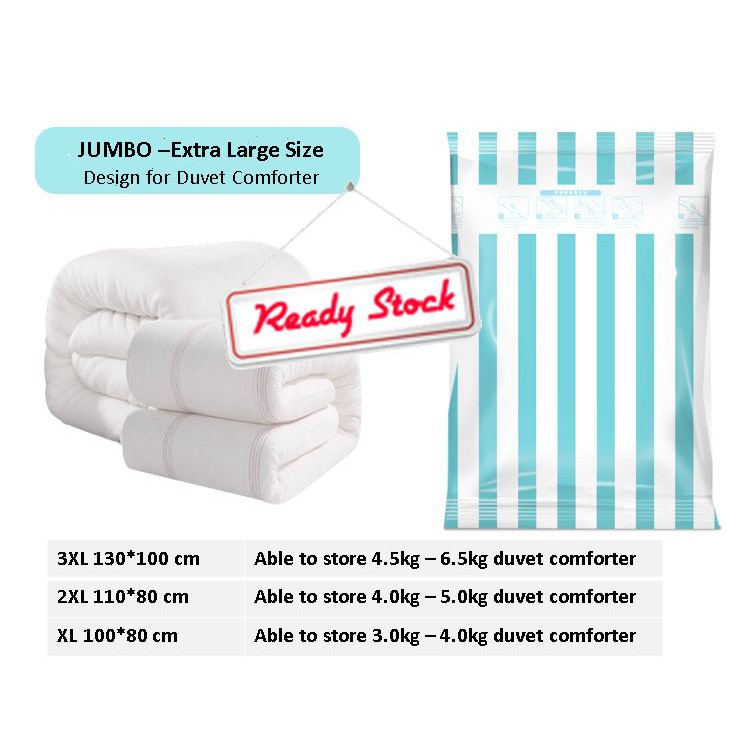 Thick Vacuum Compressed Bag With Hand For Quilt Duvet Comforter