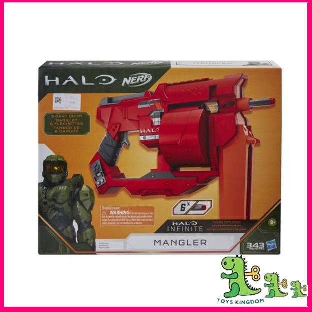 Hasbro Nerf Halo Mangler Dart Blaster With PullBack Priming Handle