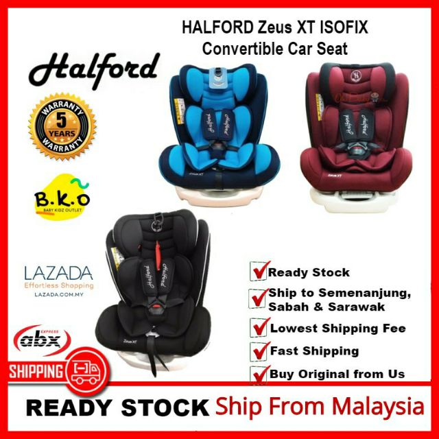 car seat halford zeus xt