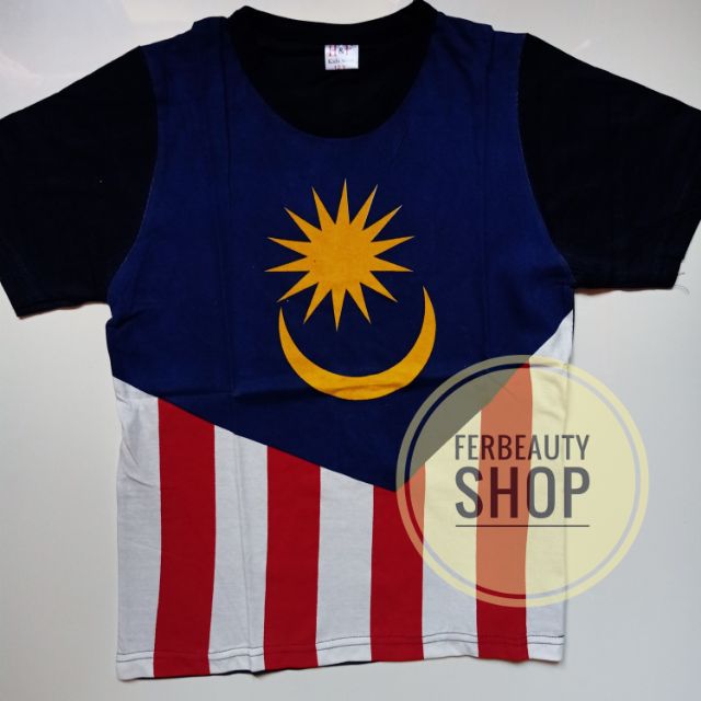 Tshirt Baju Merdeka / Bendera Malaysia / Baju kanak - kanak 