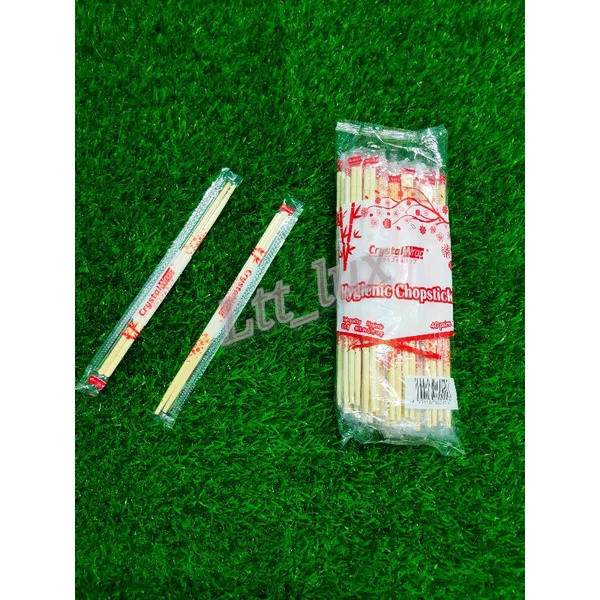 Bamboo Chopstick / Hygienic Chopstick / Disposable Plastic Cutlery / 1 pkt contain 40 pairs± / 50 pairs ±