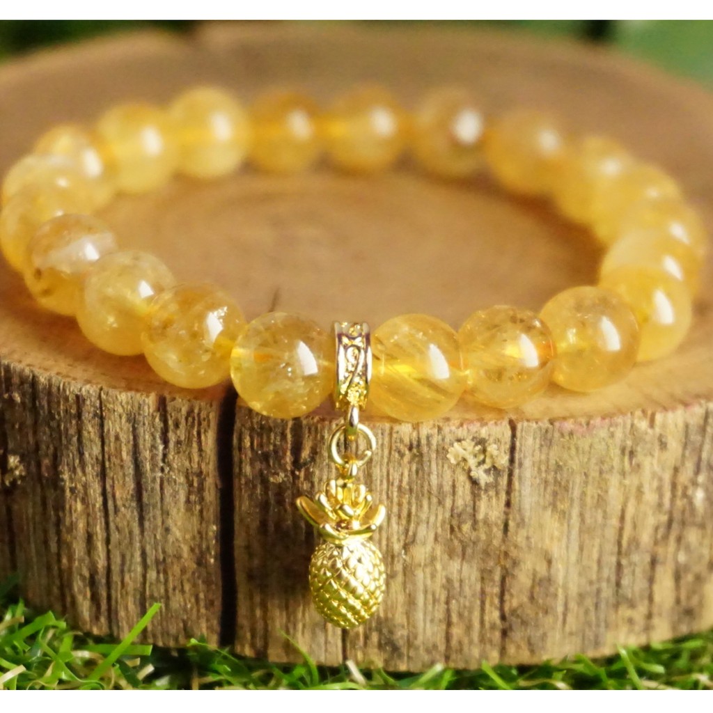 natural citrine bracelet