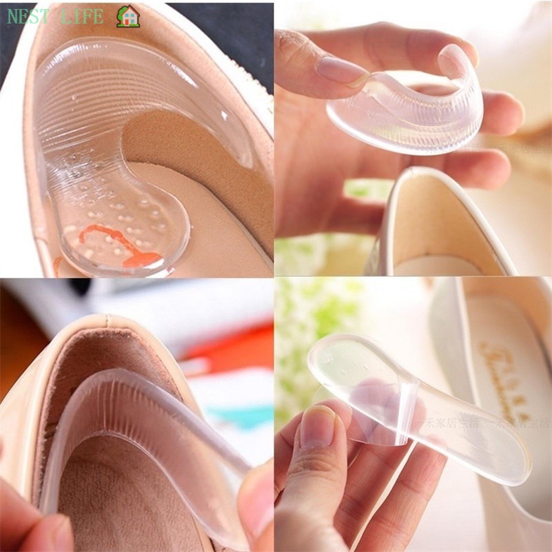 Silicone Insoles High Heel Shoes Gel Pads Foot Protector Anti Slip Cushion  Pads | Shopee Malaysia
