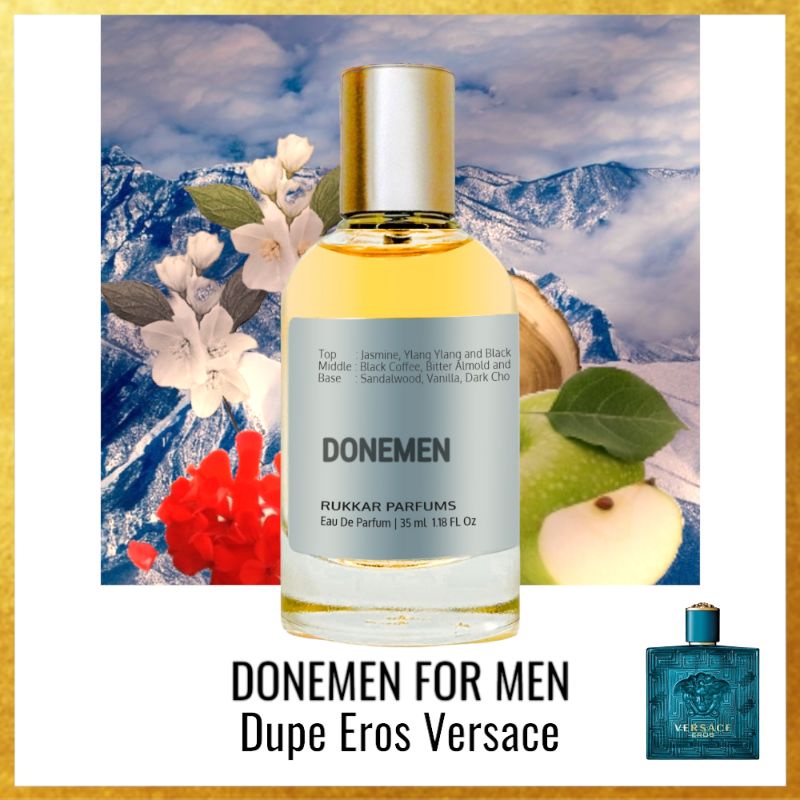 DONEMEN dupe EROS VERSACE, Perfume For Men Shopee Malaysia