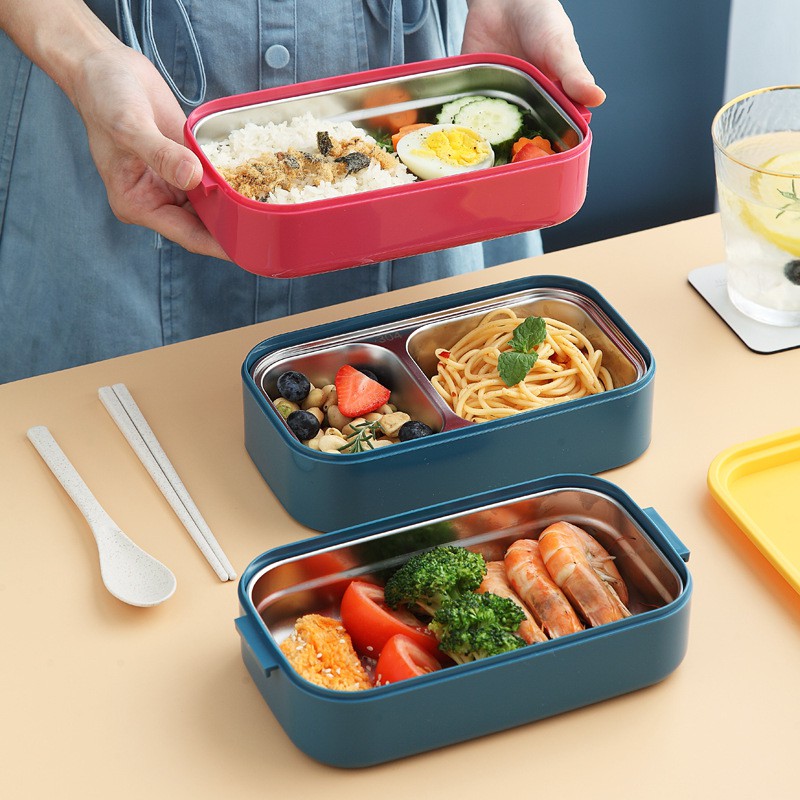 Japanese Lunch Box With Compartment Eco-Friendly 304 Stainless Steel ...