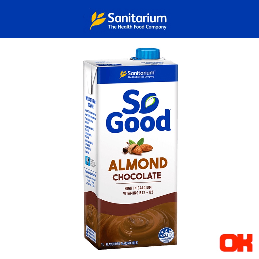 Sanitarium So Good Almond Milk Chocolate 1L (Expire Date 2022) Shopee