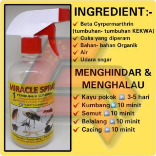 SPRAY SERANGGA MAGIC MAGIC, SPRAY ORGANIK- UBAT SEMUT UBAT 