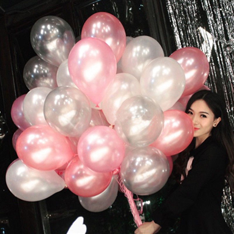 Thick 30pcs 2 8g Birthday Latex Balloons Tiffany Blue Pink Party