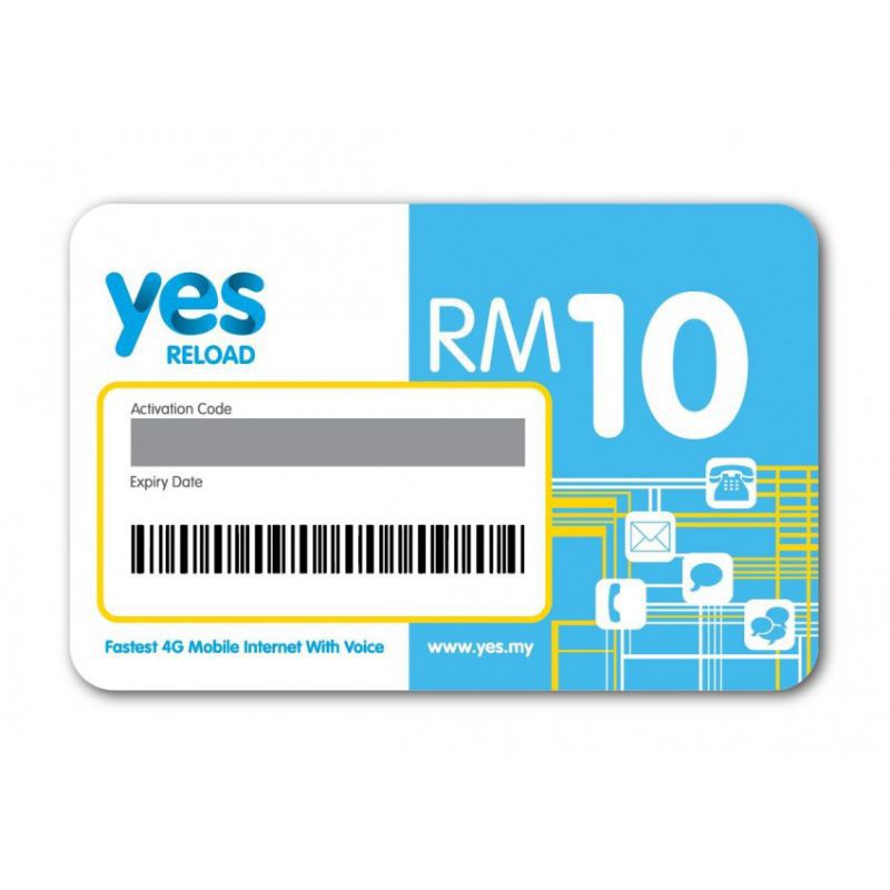 Yes Rm10 Top Up Prepaid Offer Price Shopee Malaysia