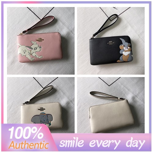 Disney X Coach Corner Zip Wristlet With Dumbo Coach 91776 91778 91777 Shopee Malaysia