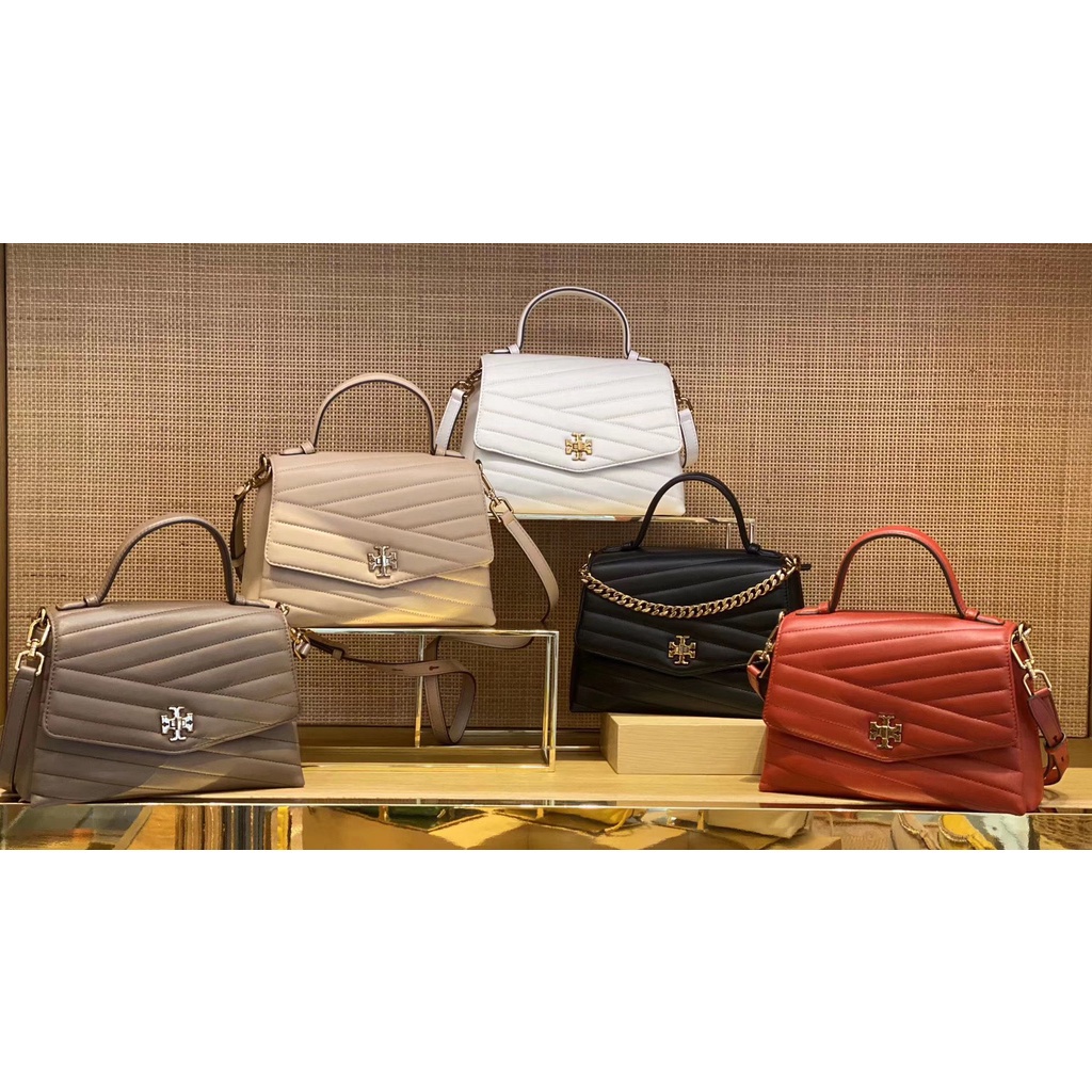 Tory Burch Kira Chevron TopHandle Satchel Shopee Malaysia