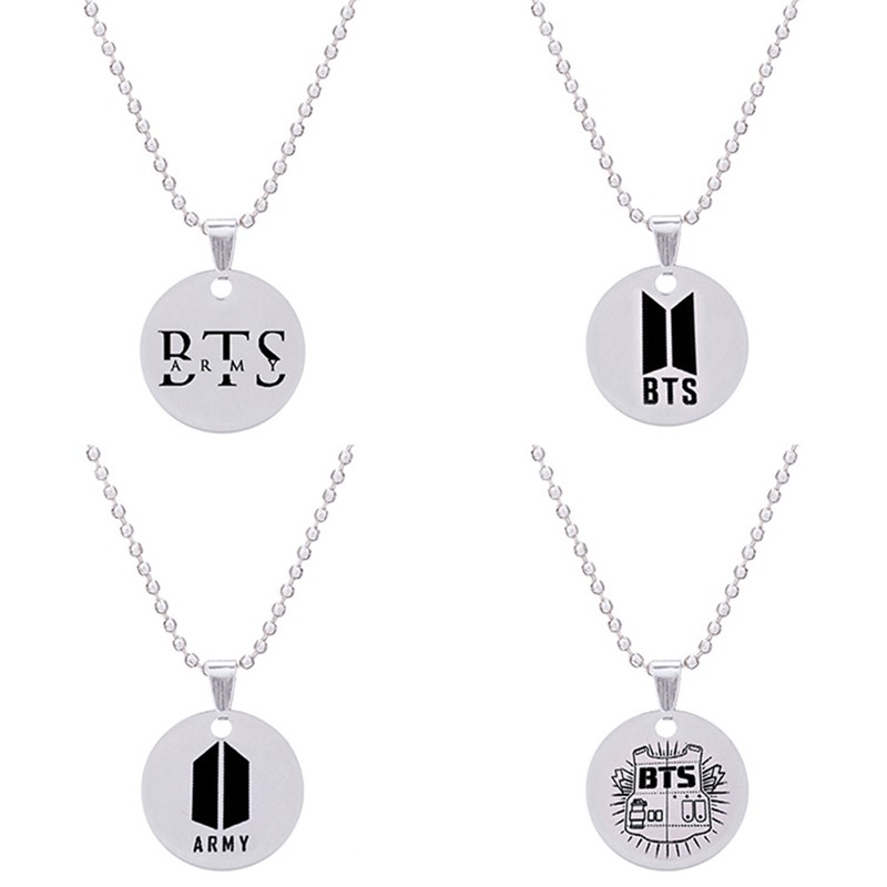 KPOP BTS ARMY Album Metal Necklace K-pop K pop Metal Logo ...