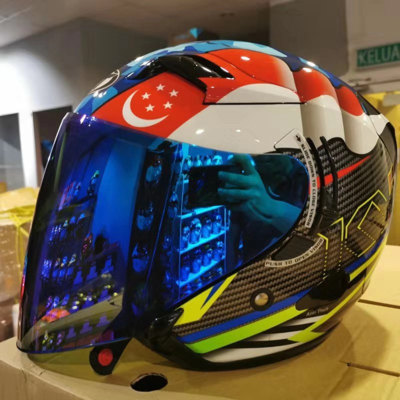 helmet sgvmhr helmet VISOR KYT VENOM & HELLCAT SHARP TAJAM RAINBOW