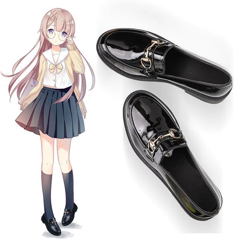 [Shoe Collection] Large size women's shoes 41-44 Fat feet fat sister British style Japanese JK small leather shoes 42 Net red flat loafers 42 Large size women's shoes 41-44 Fat feet fat sister British