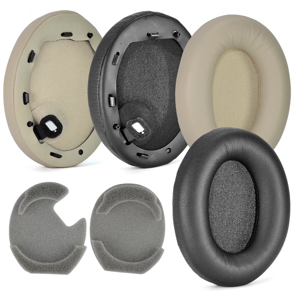 Soft Protein Leather Memory Foam Ear Pads Cushions Replacement Earpads