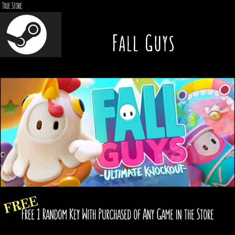 [Steam Activate] Fall Guys + FREE steam game random key Shopee Malaysia