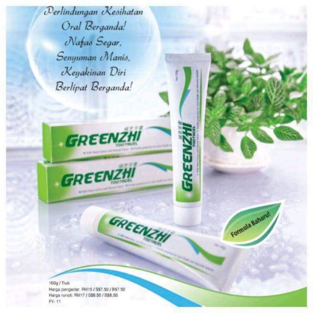 UBAT GIGI GREEN ZHI Greenzhi toothgel. Bukan saje untuk 