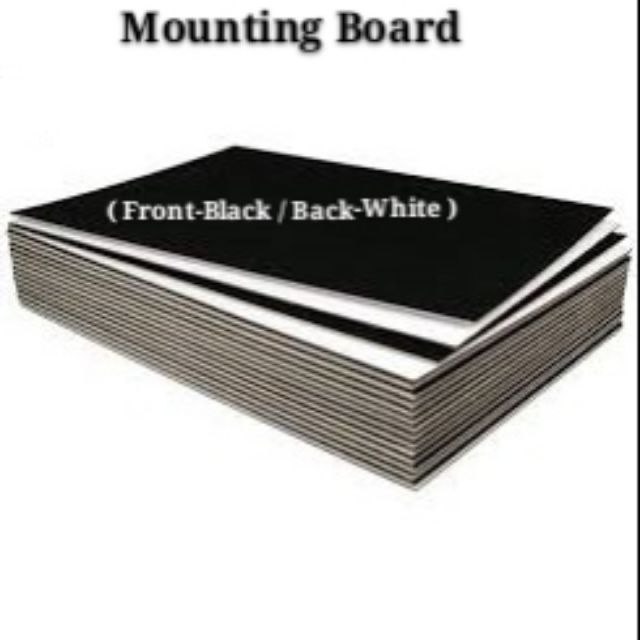 Mounting Board 800gsm A1 A2 A3 A4 20"X30" ( 5pcs / Pack ) Shopee