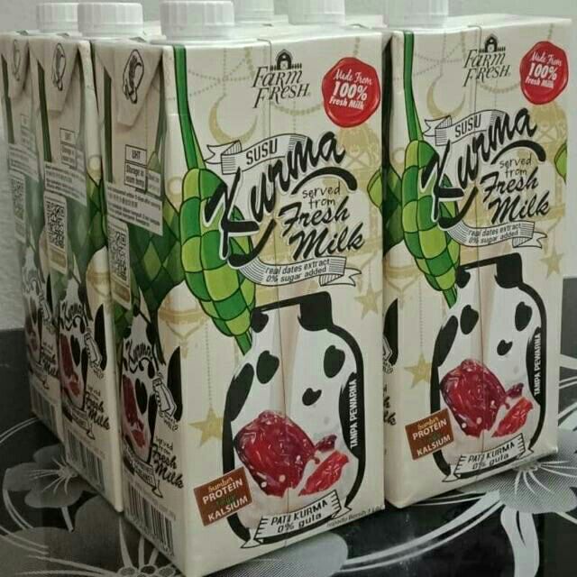 SUSU FARM FRESH 1 LITER FARM FRESH MILK KURMA | Shopee ...