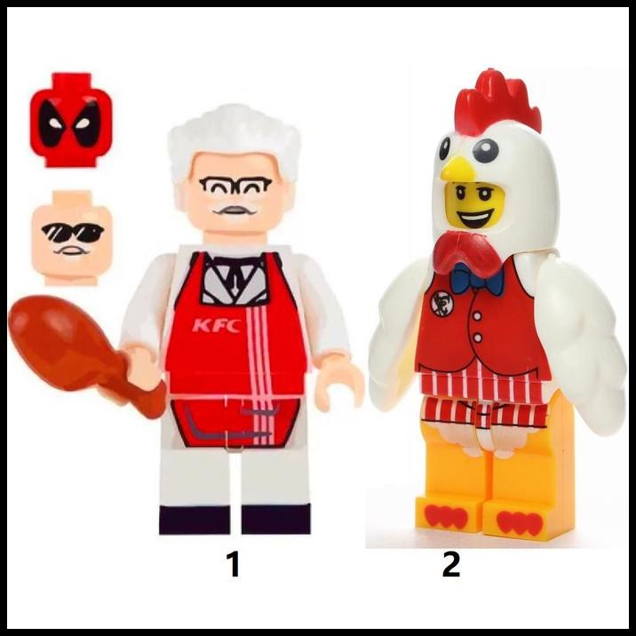 Kfc Colonel Sanders Deadpool Minifigure Lego | Shopee Malaysia