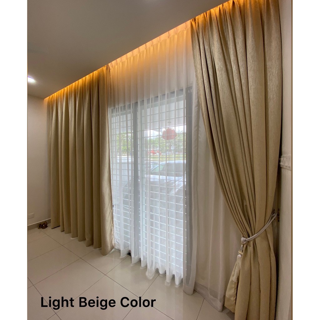 Neutrals Plain Beige Color 80, Beige Color Curtains