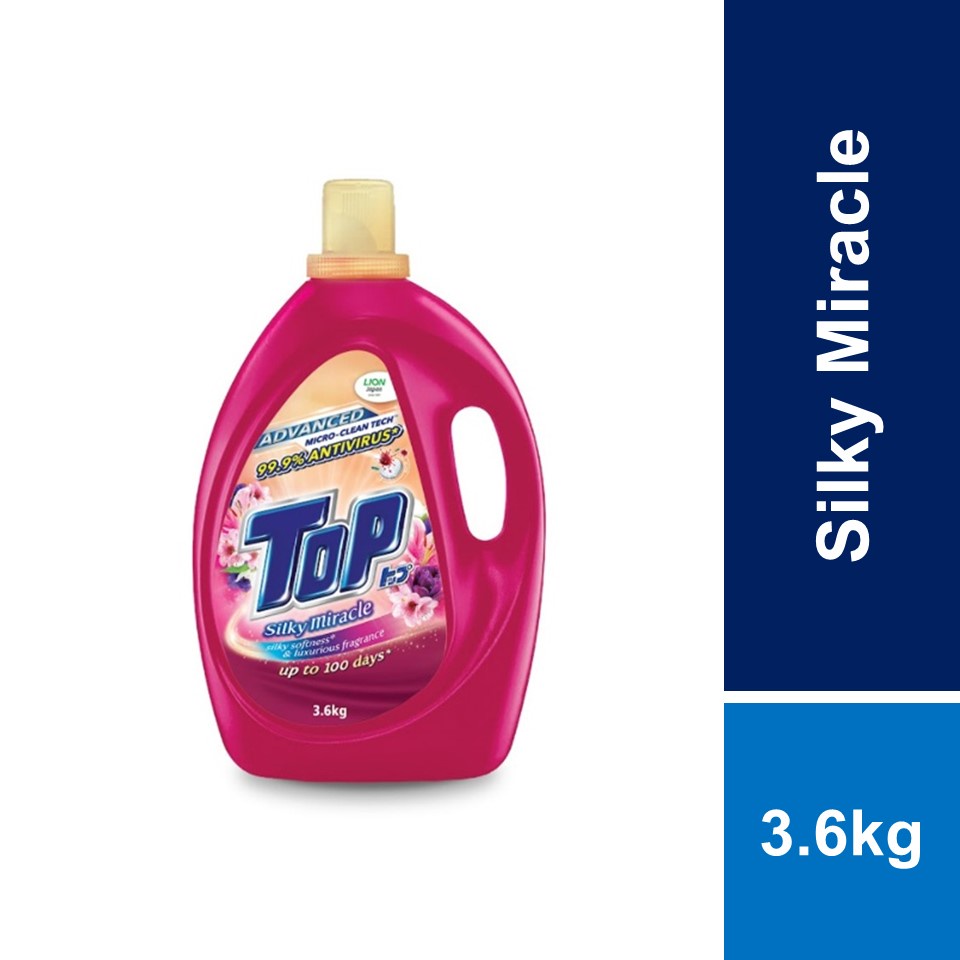 Top Liquid Laundry Detergent Silky Miracle 3.6kg Shopee Malaysia