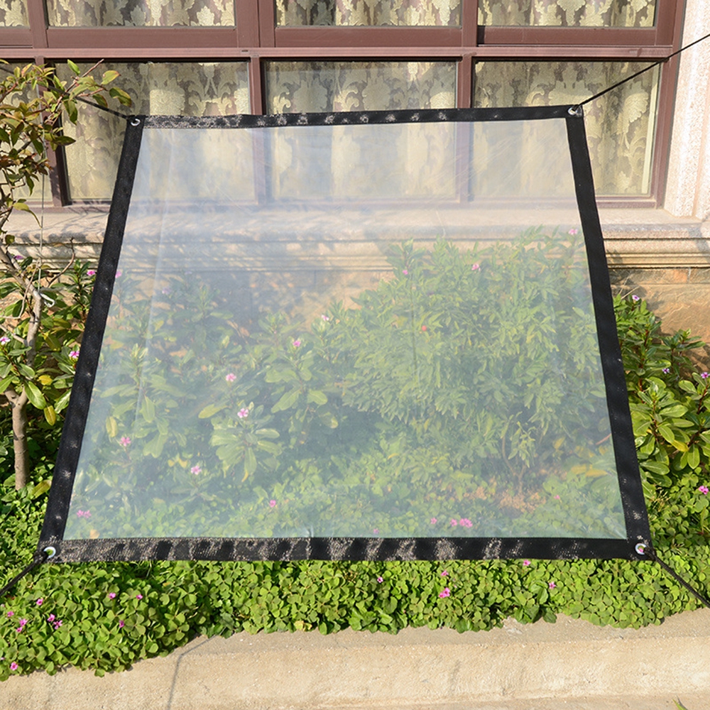 Clear Waterproof Cover Dustproof PE Tarps Sheet For Camping Fishing Gardening Tarpaulin CJC Color : Transparent, Size : 2x5m 