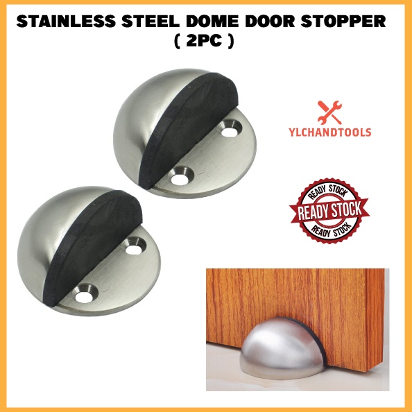 STAINLESS STEEL DOME DOOR STOPPER ( 2PC/CARD ) | Shopee Malaysia