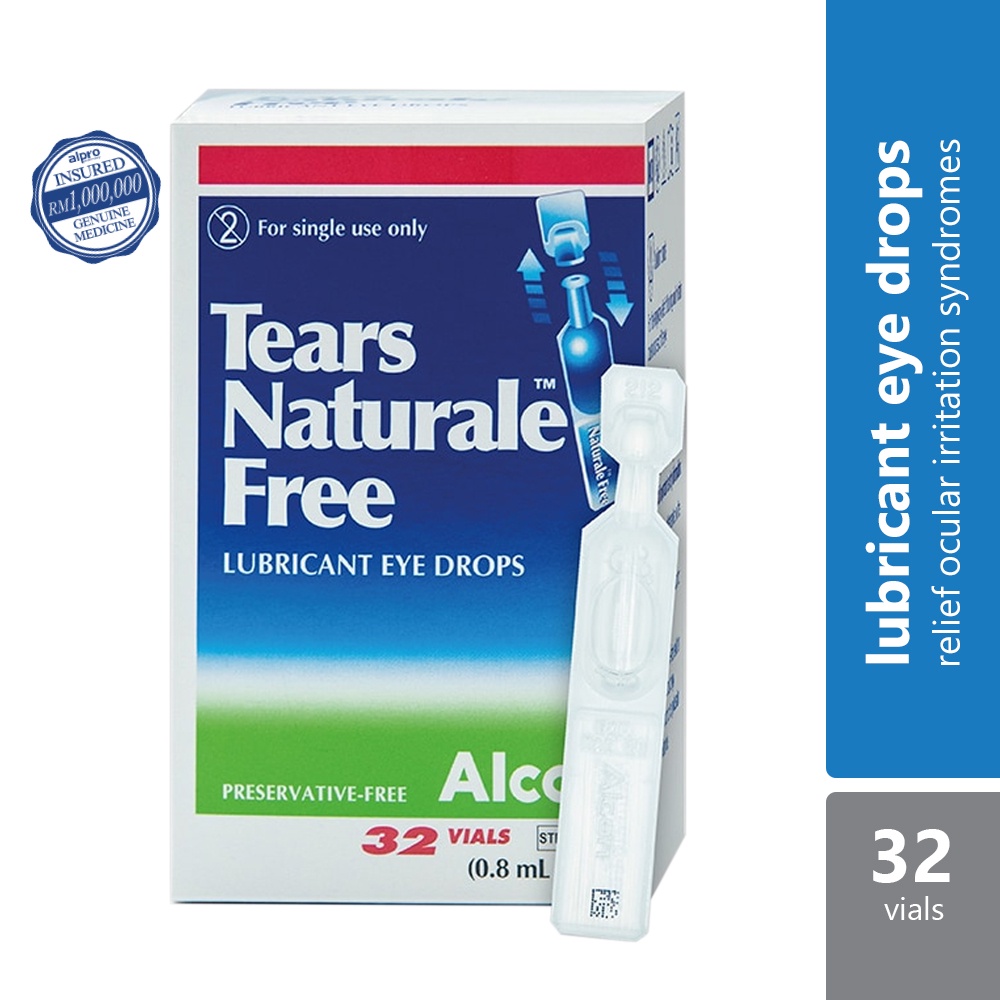 Alcon Tears Naturale Free Lubricant Eye Drops 32s Shopee Malaysia 9625