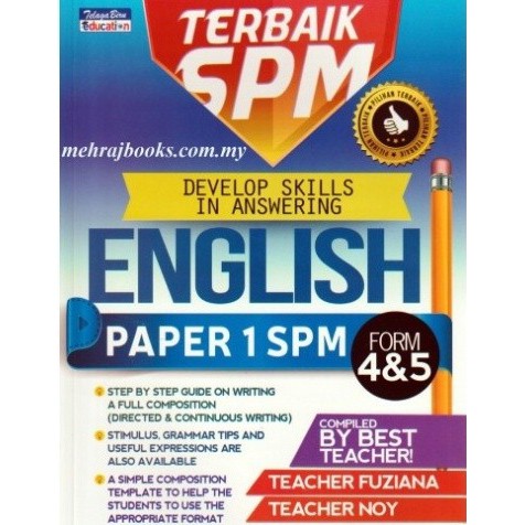 Terbaik Spm English Paper 1 Form 4 5 Shopee Malaysia