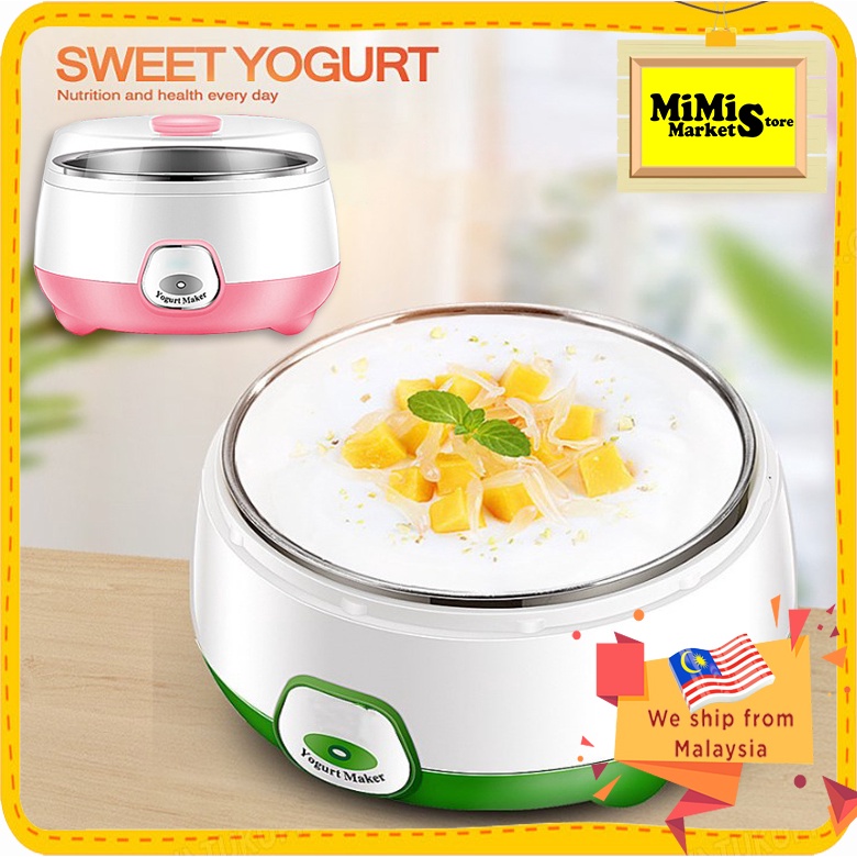 1L Electric Automatic Yogurt Maker Machine Yoghurt DIY Tool Stainless Steel Liner Bowl Kithchen Appliance 4138