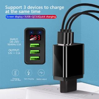 Digital Display 3 Port Charger LED red Voltage and current lithium ...