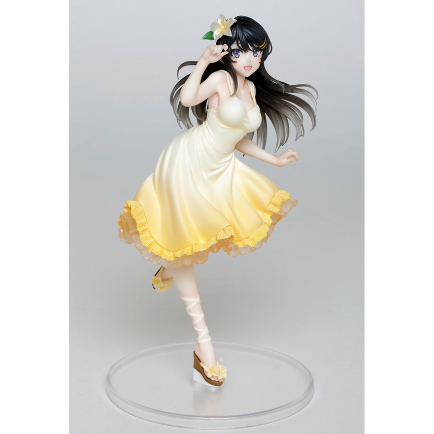 (Full Price RM90) Taito Coreful Figure Mai Sakurajima Yellow Dress ver