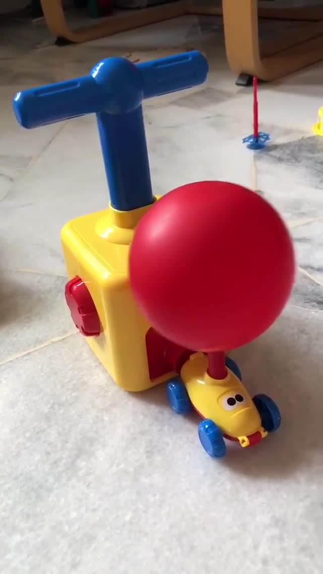 balloon pump toy car