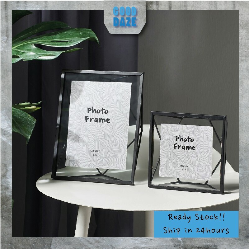 Buy Artistic Photo Frame Home Decoration 创意时尚北欧相框 金属铁艺画像立体照片摆设 Paparan Gambar 3d Potret Seni Besi Logam Seetracker Malaysia