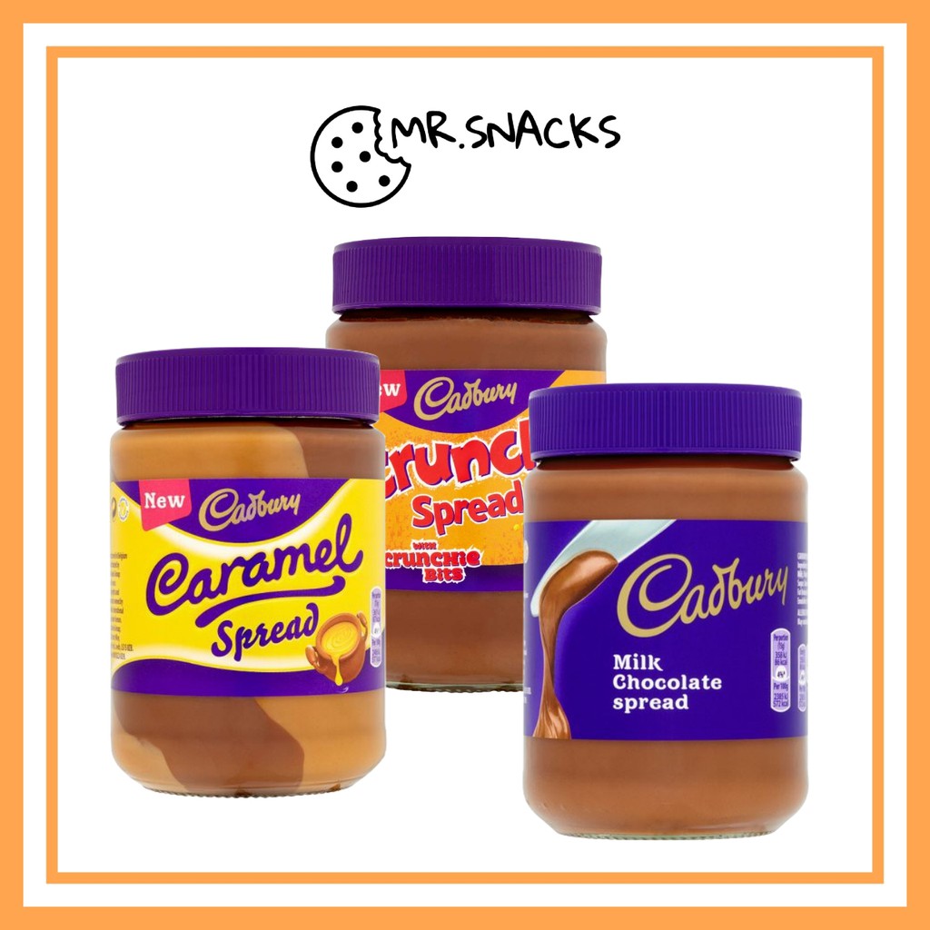 Cadbury Chocolate Spread 400g Milk Chocolate / Crunchie / Caramel