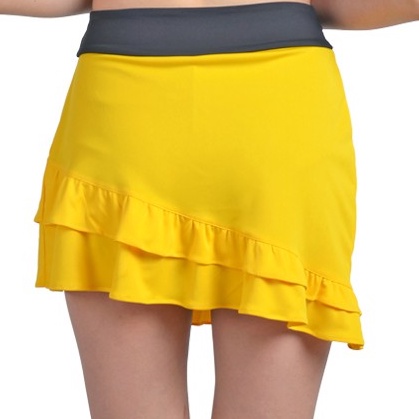 ViQ Women Slanted Layered Skort - Fashion Tennis Golf Pickleball Skirt with Safety Pants