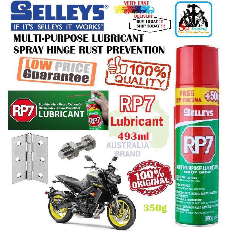 Selleys RP7 422ml Multi Purpose Lubricant Spray Hinge Rust Prevention