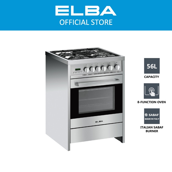 ELBA 56L Professional Range Cooker EPRCA6456GE(SS) 8Function Oven