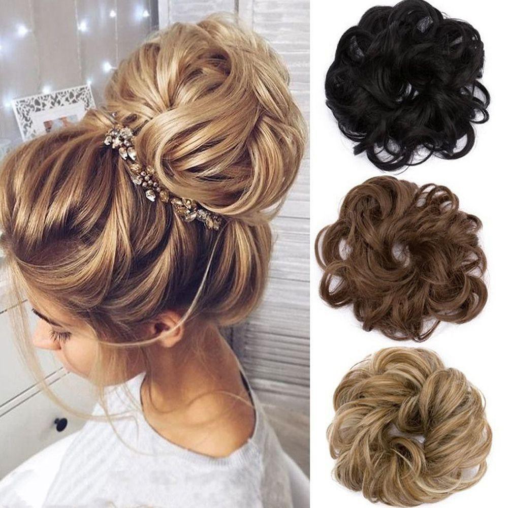 Look Extensions Curly Piece Hairpiece Fake Hair Scrunchie Shopee