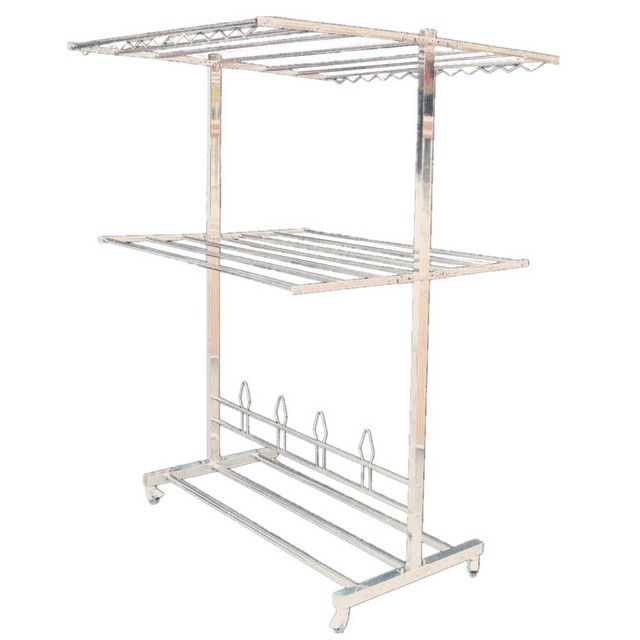 D'Home Stainless Steel Clothes Hanger (Silver) Shopee Malaysia