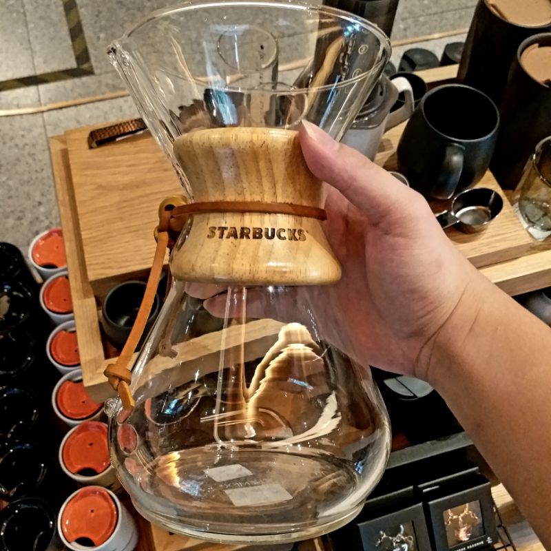 ORIGINAL Starbucks Heat Resistance Glass Chemex Coffeemaker Manual Poor