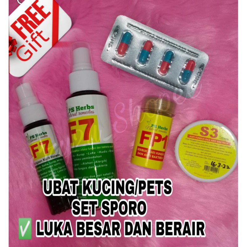 Buy UBAT KUCING/PETS - SET SPORO LUKA BESAR DAN BERAIR 