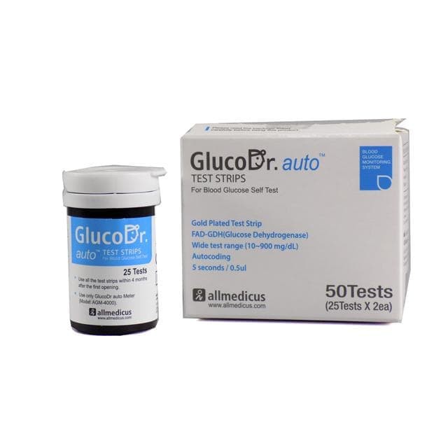 GLUCO DR.AUTO TEST STRIPS ACM 4000 50'S (EXP DATE01/2021) Shopee