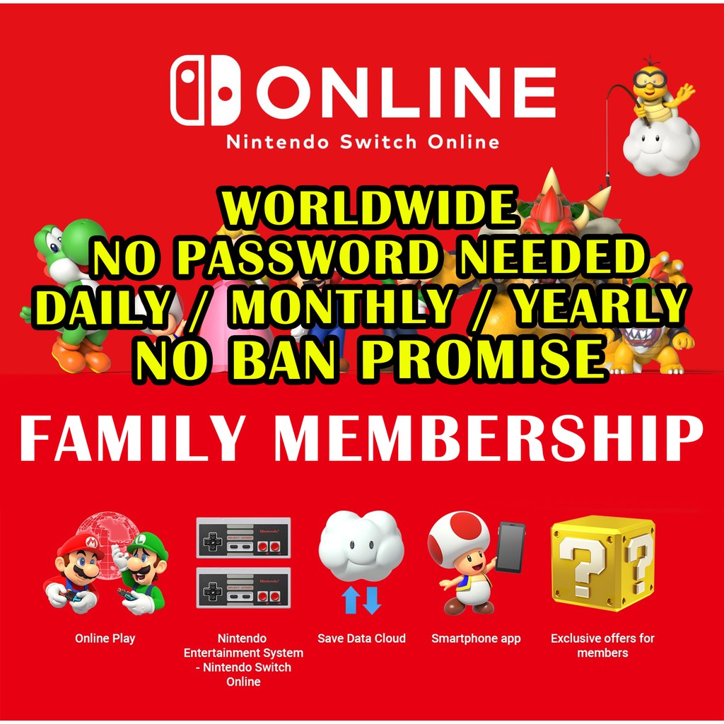 Family Membership Nintendo Switch Online Family Membership Shopee Malaysia