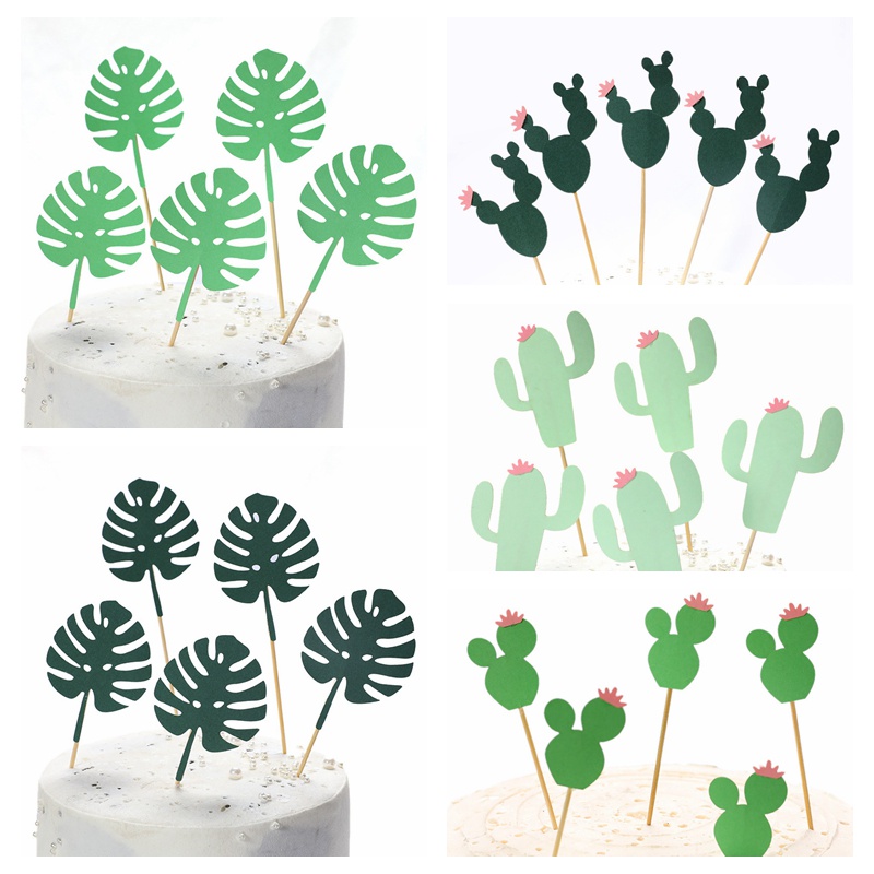 Pineapple Leaf Plant Banana Leaf Leaf Cactus Slap Fan Turtle Back Cake Decorating Accessories Cartoon Cake Decorating Accessories