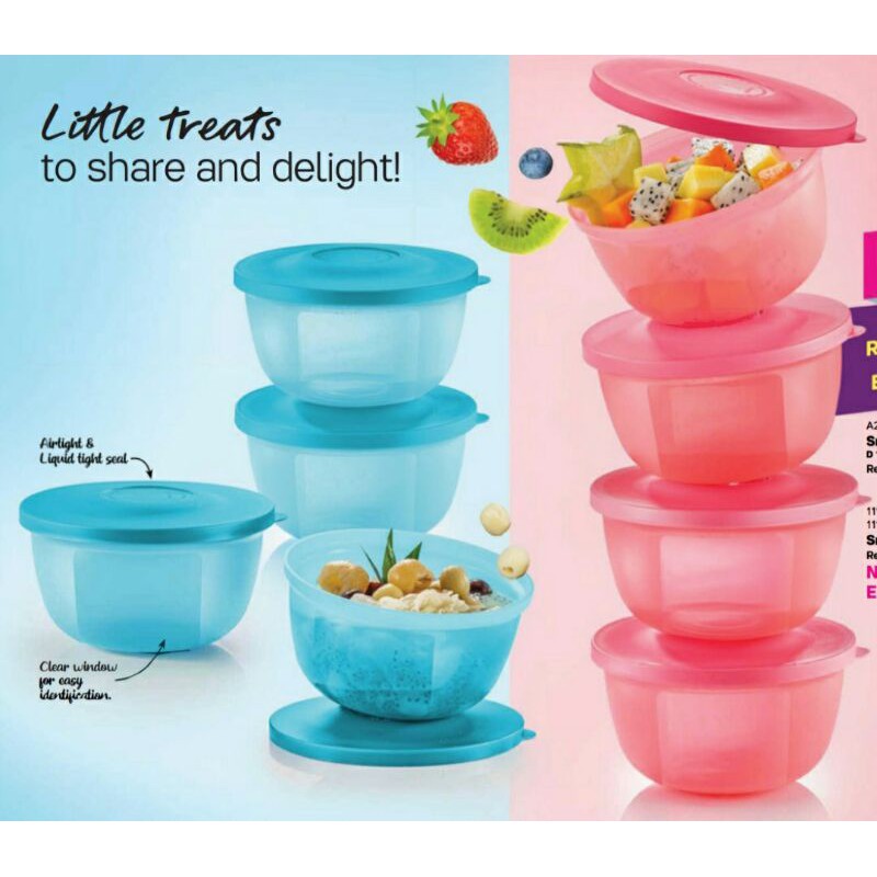 TUPPERWARE Small Round Server 400ml(4 Pcs)