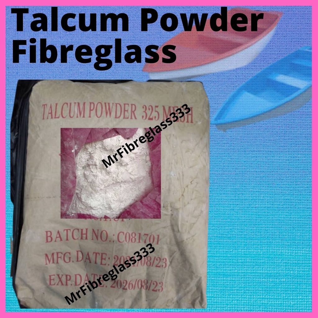 Talcum Powder for Fibreglass / Tepung untuk Fiberglass / Fiber bot1kg