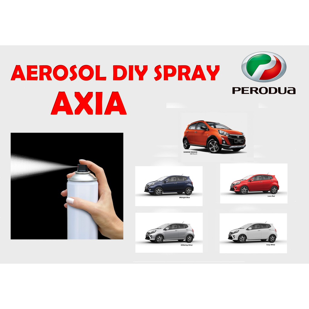 Aerosol Spray 2K Paint/ Car Body Touch Up Paint - Perodua 