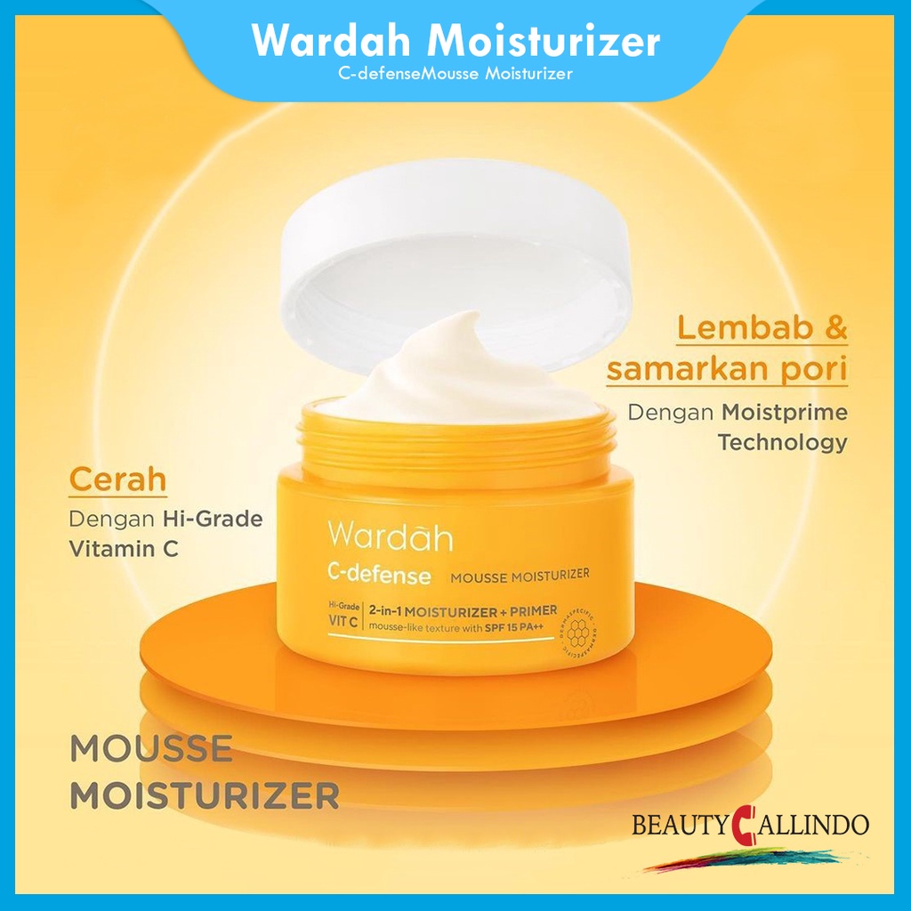 Wardah C Defense Mousse Moisturizer Day Cream Moisturizing Day Cream
